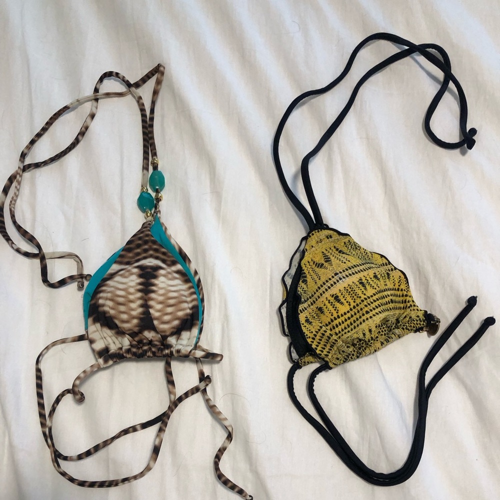 Vix lot of 2 XS bikini tops